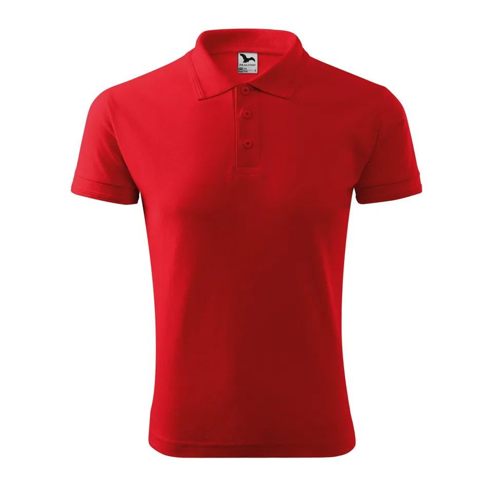 Tricou Polo Pique Malfini pentru Bărbați 203, mărimea S, roșu
