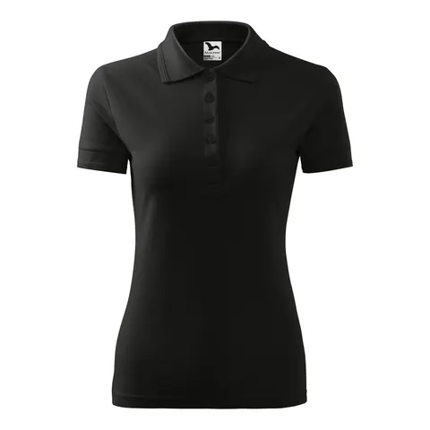 Tricou damă Malfini Pique Polo 210, mărimea L, negru