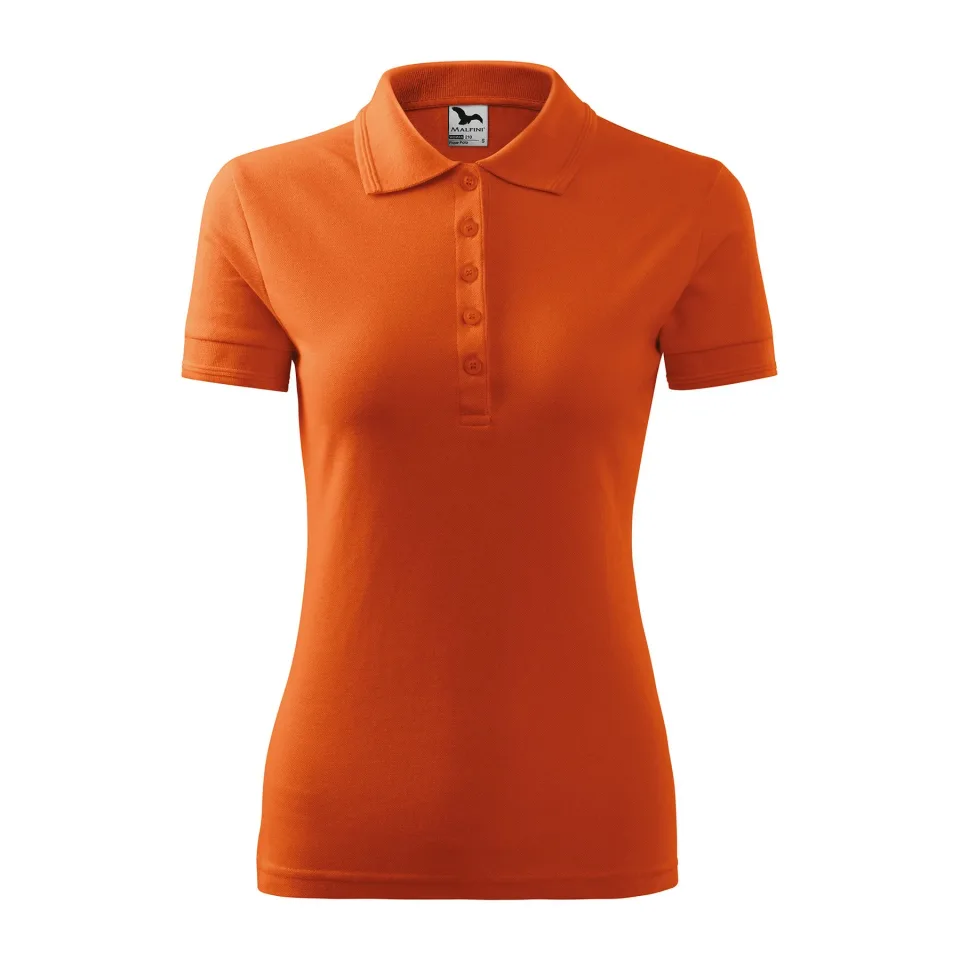 Tricou damă Malfini Pique Polo 210, mărimea M, portocaliu