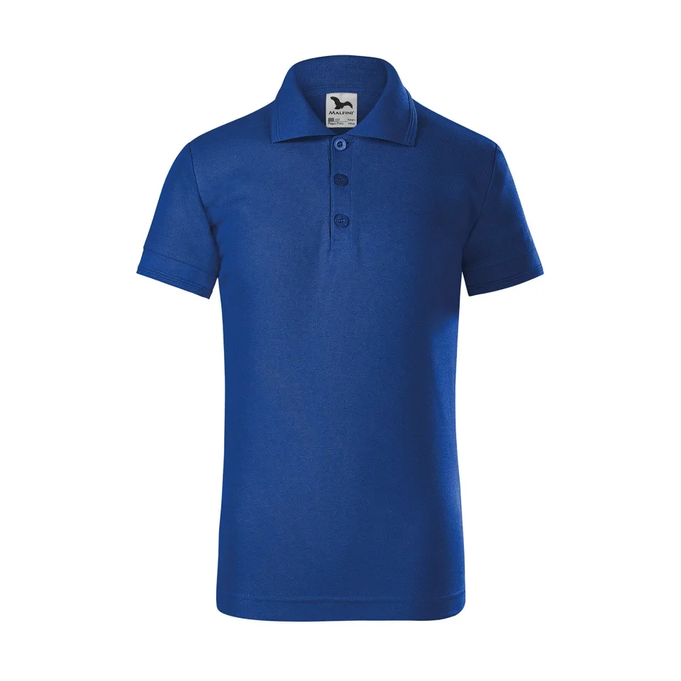 Tricou Polo Malfini Kids Pique Polo 222, mărimea 122 cm, vârstă 6 ani, albastru