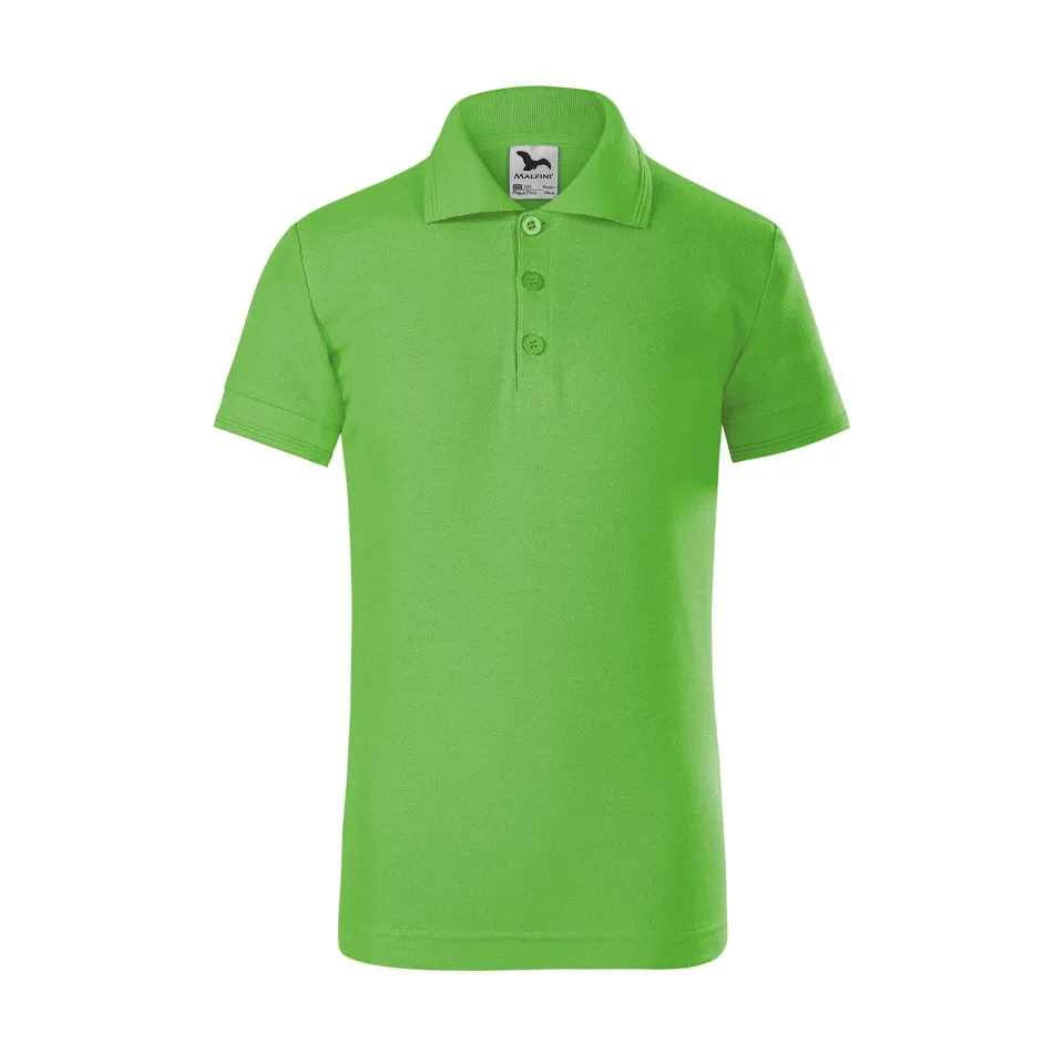 Tricou Malfini Kids’ Pique Polo 222, mărime 110 cm, vârstă 4 ani, verde