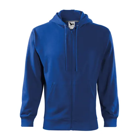 Bluza bărbați Malfini cu fermoar 410, fleece, mărimea S, albastru