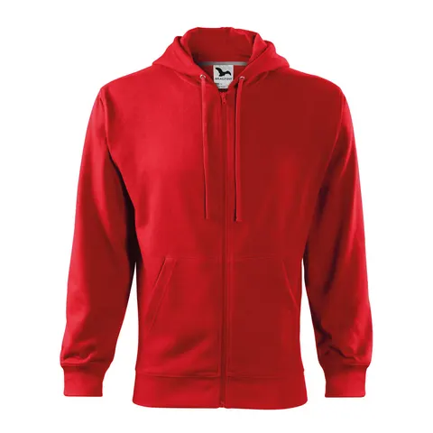 Malfini Hanorac bărbați Zipper 410, fleece, mărimea S, roșu