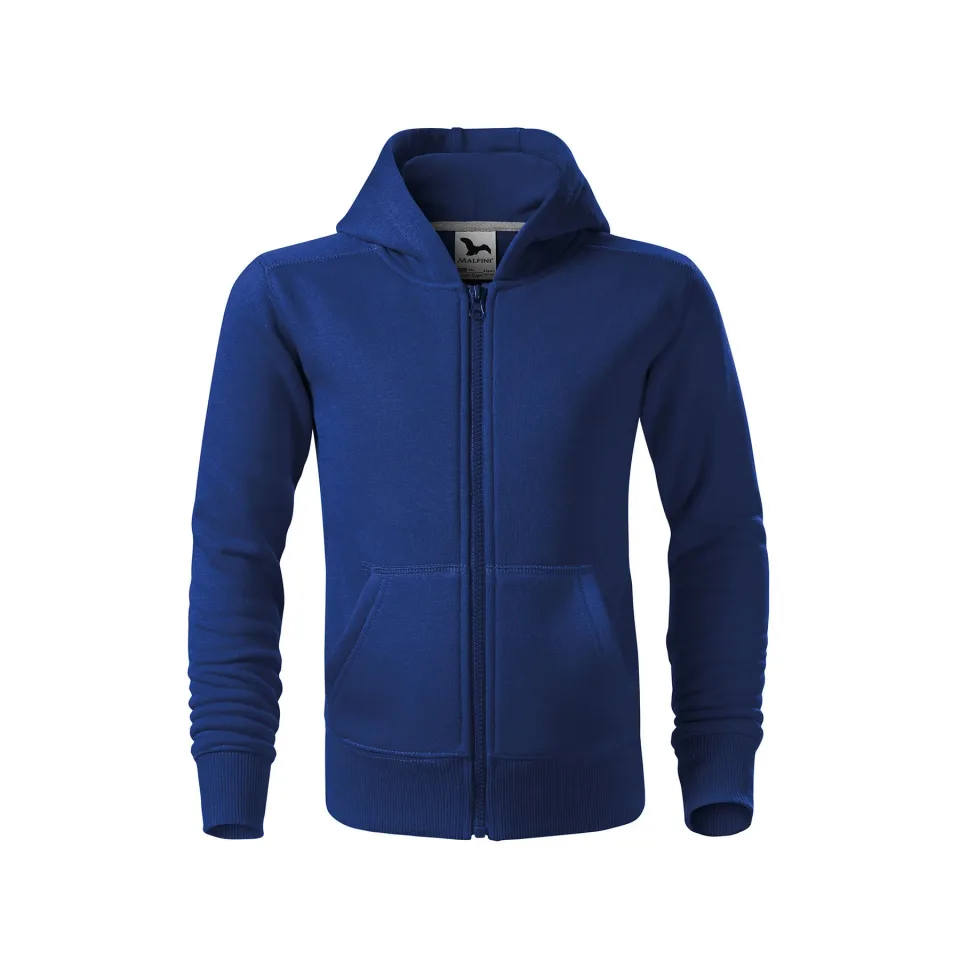 Malfini Hanorac copii Zipper 412, fleece, mărimea 122 cm, vârstă 6 ani, albastru