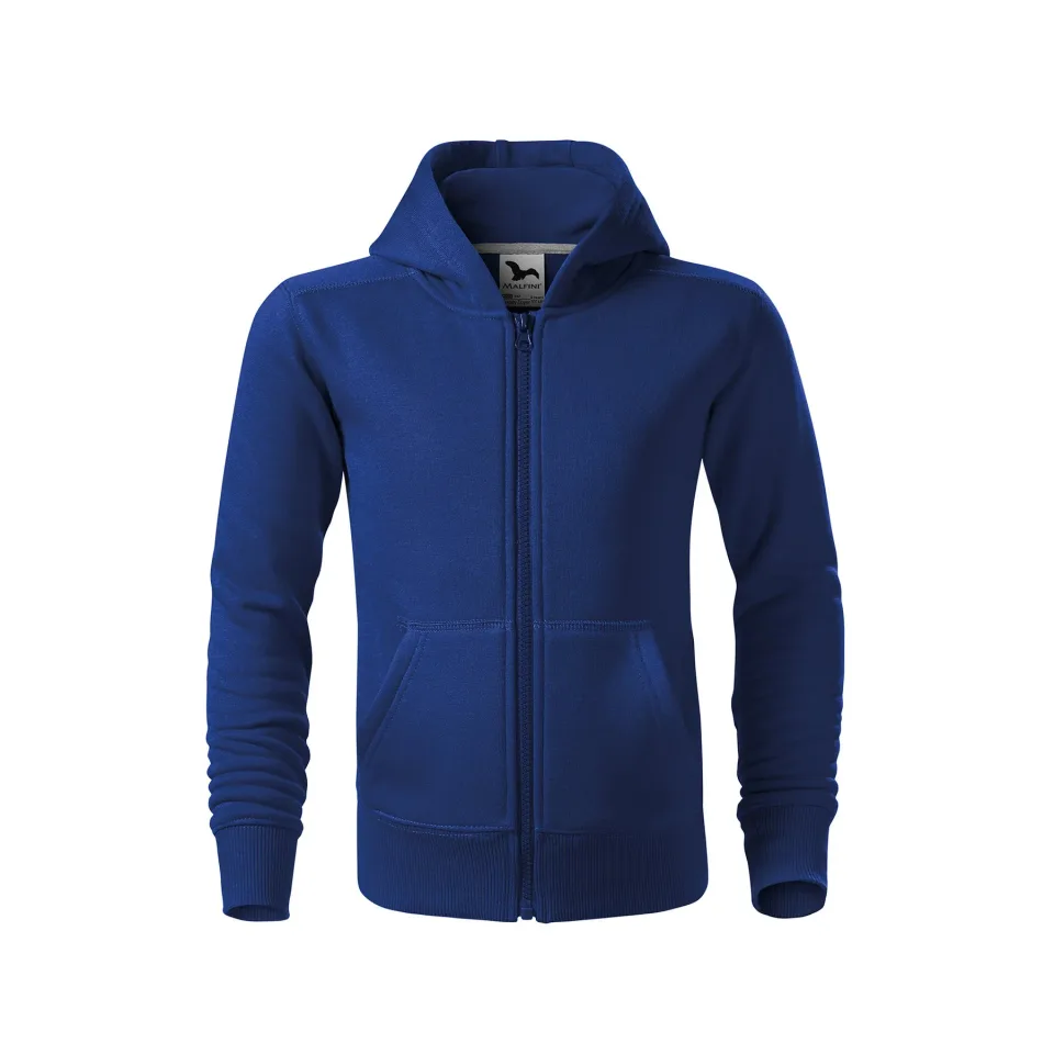 Malfini Hanorac copii Zipper 412, fleece, mărimea 134 cm, vârstă 8 ani, albastru
