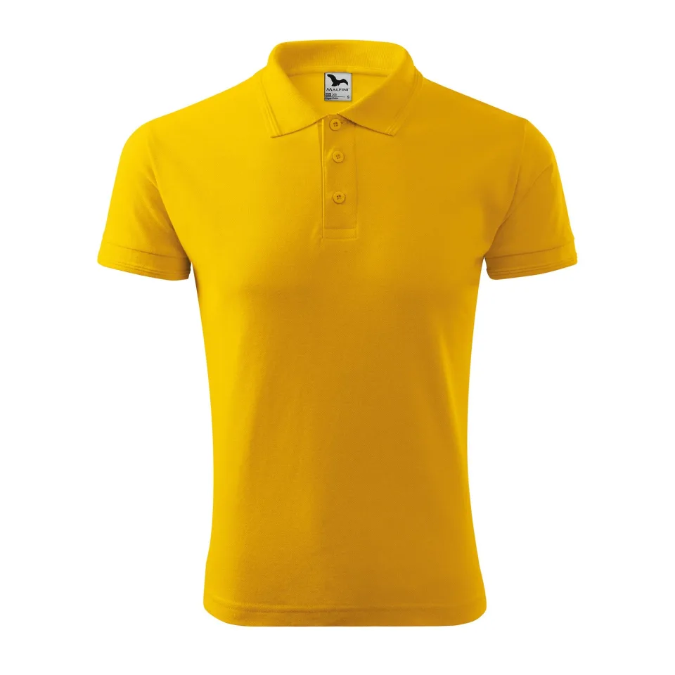 Tricou polo bărbătesc Malfini Pique Polo 203, mărimea XL, galben
