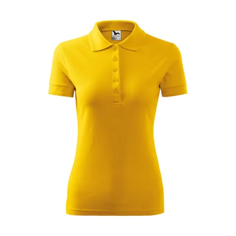 Tricou femei Malfini Pique Polo 210, mărimea L, galben