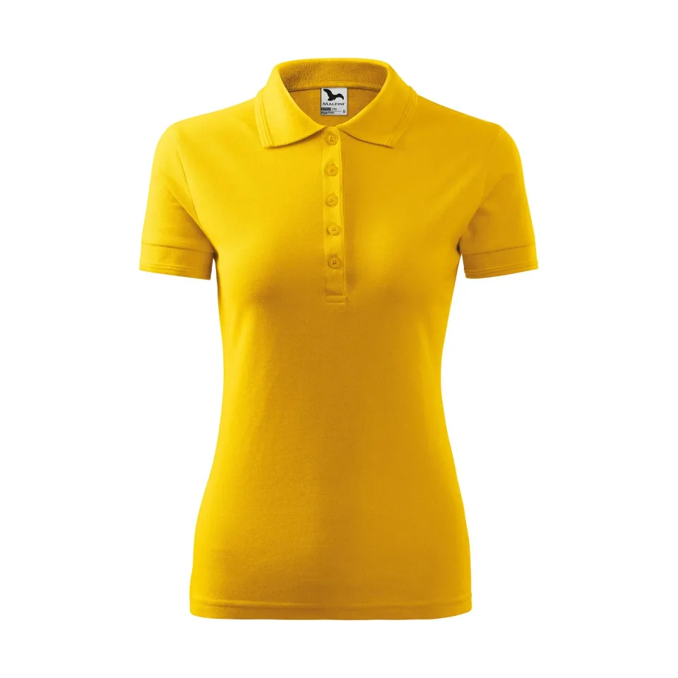 Tricou polo Pique Malfini pentru femei 210, mărimea XXL, galben