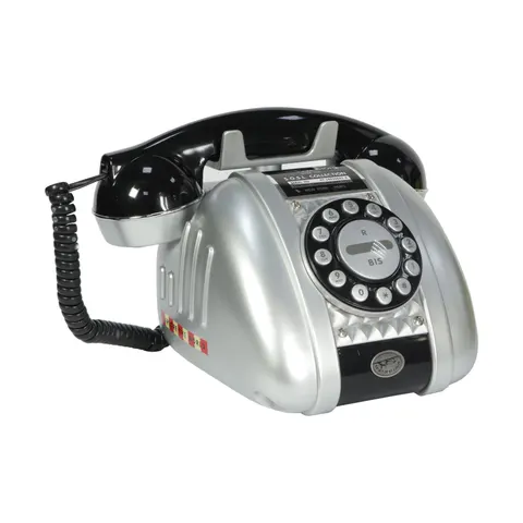 Telefon Sosl Retro 541383, negru-argintiu