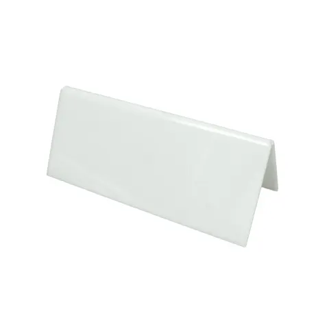 Semn plastic, 120 x 100 mm, alb