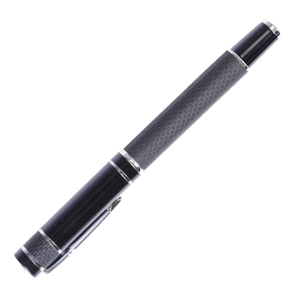 Knit Rollerball, metal și piele, negru