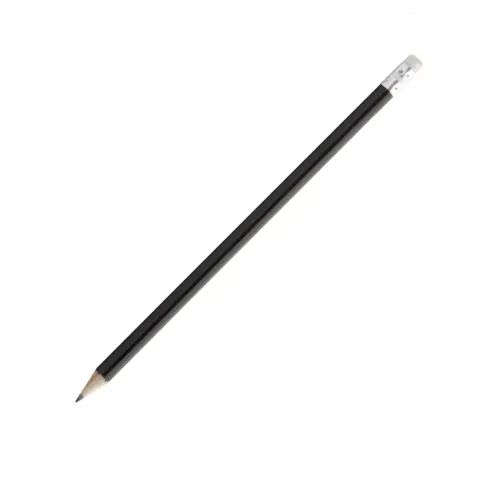 Creion Cool Woncil, grafit, ascuțit, cu radieră, HB, negru