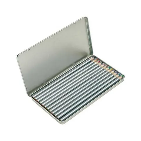 Creioane Silverstar, 12 culori, cutie metalică