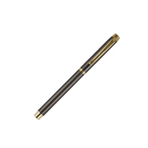 Pix cu roller antracit, metal, auriu rece