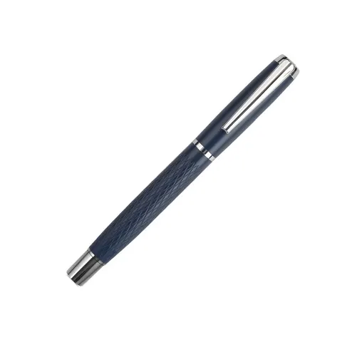 Rollerball Grip, metal, albastru