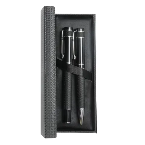 Set pix și roller Knit, metal, negru