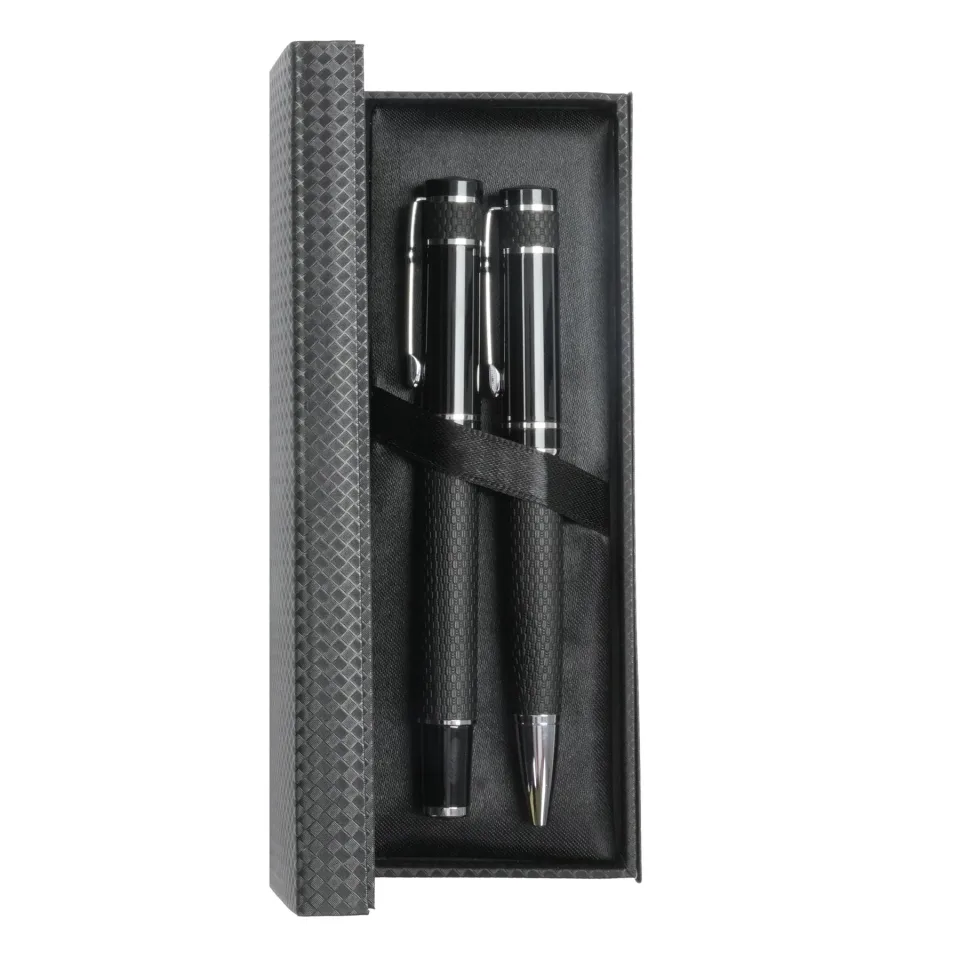 Set pix și roller Knit, metal, negru