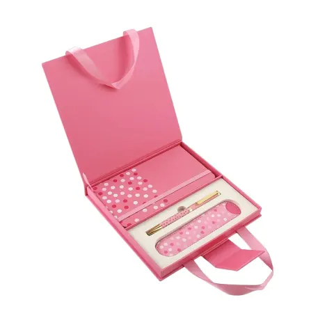 SET CADOU PRETTY A6 3în1 ÎN CUTIE ROZ