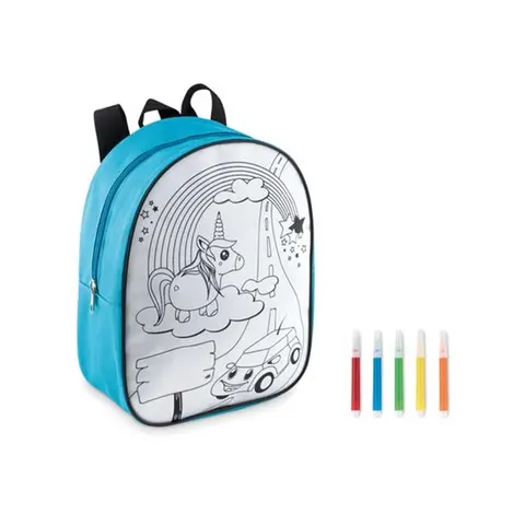 Rucsac de colorat Backsketchy, cu 5 markere