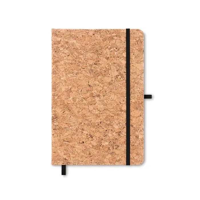 More Than Gifts Caiet Suber, A5, plută, elastic negru, 96 file