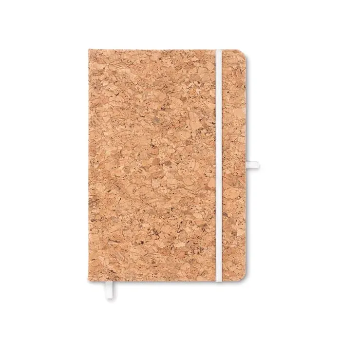 Caiet More Than Gifts Suber, A5, plută, cu elastic alb, 96 file