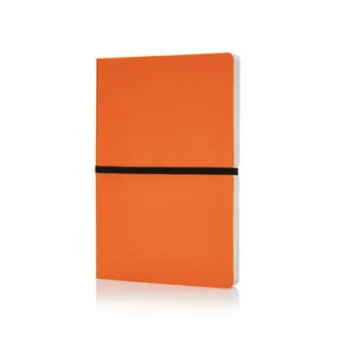 XD Caiet Deluxe, A5, cu elastic, copertă moale, 96 file, portocaliu