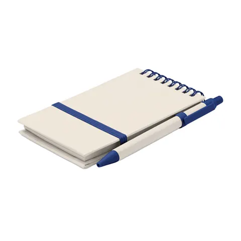 Set caiet & pix More Than Gifts Mito, A6, carton reciclat, albastru
