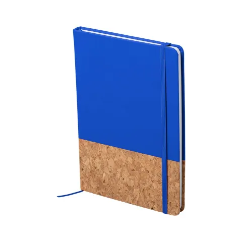 Carnet Amsterdam Cork & PU, A5, elastic, 80 file, albastru