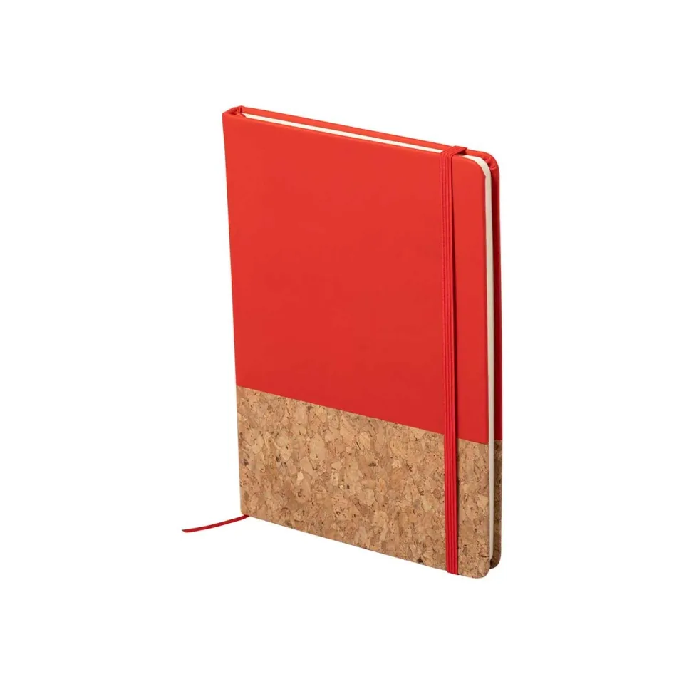 Carnet Amsterdam Cork&Pu, A5, cu elastic, 80 foi, roșu