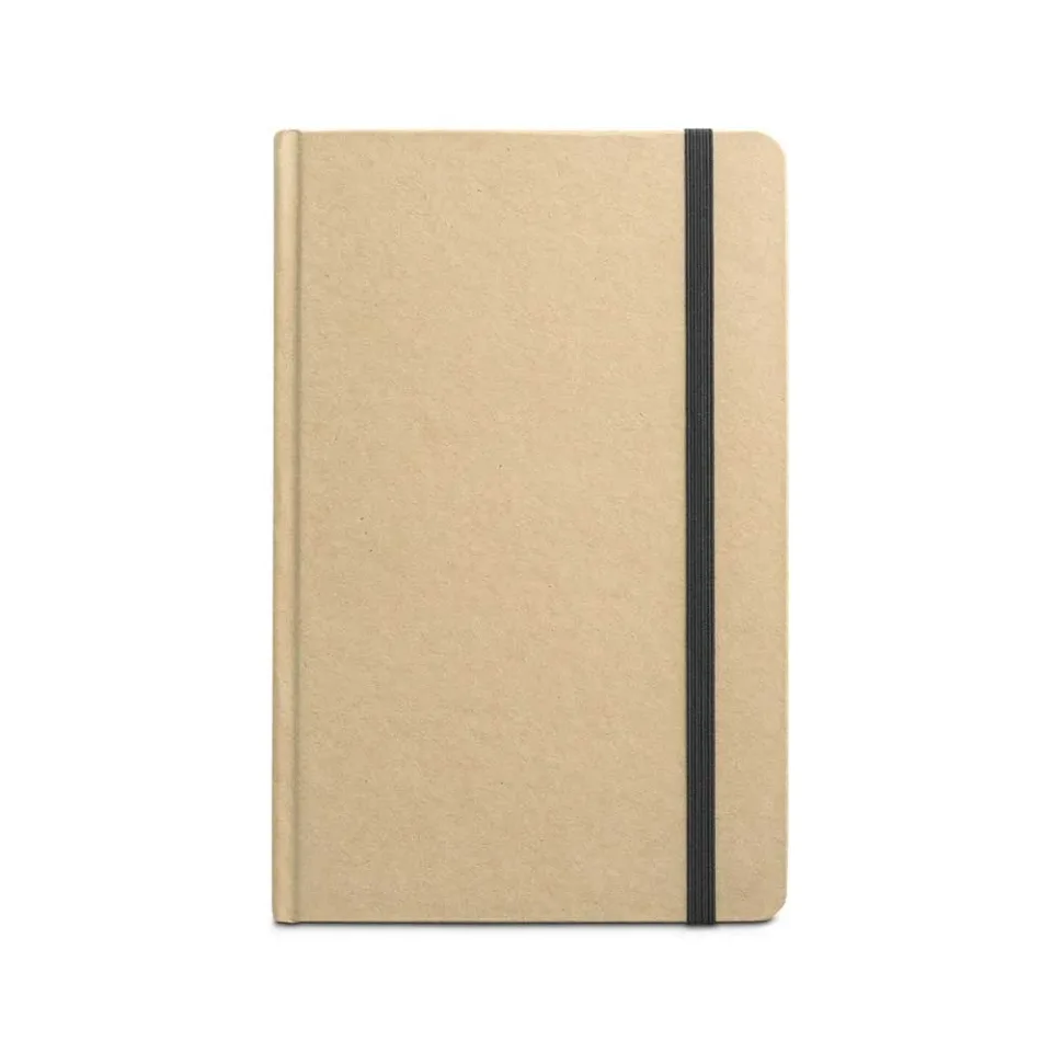 Carnet Berlin, A5, cu elastic, reciclat, 80 file, negru