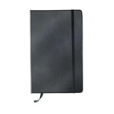 Caiet Sofia, A5, cu elastic, liniat lat, 80 file, negru
