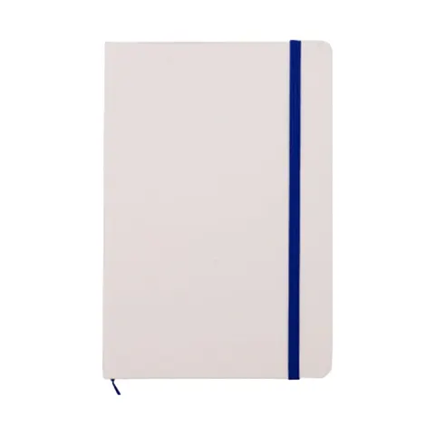 Caiet Viena, A5, cu elastic, dictando lat, 80 file, alb-albastru