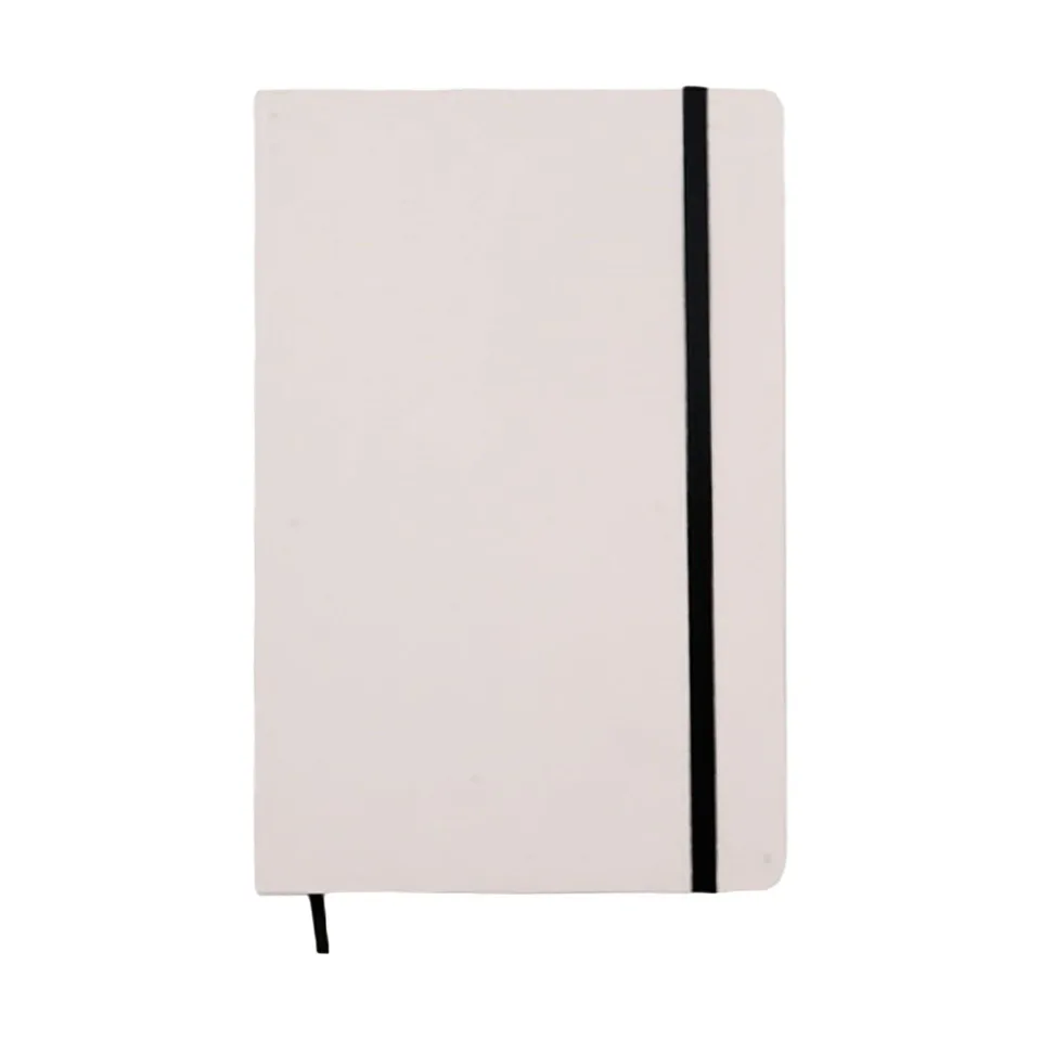 Caiet Viena, A5, cu elastic, liniatură mare, 80 file, alb-negru