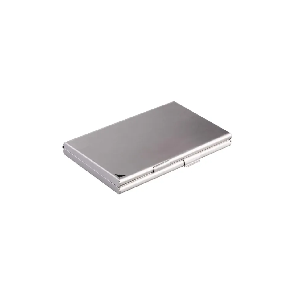 Cutie pentru cărți de vizită Durable, dublă, aluminiu, gri