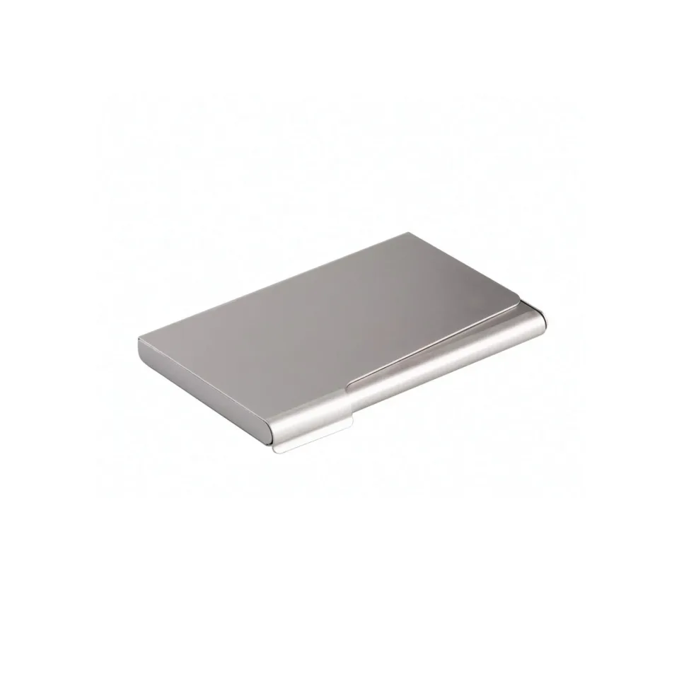 Durable Cutie pentru cărți de vizită, aluminiu, gri