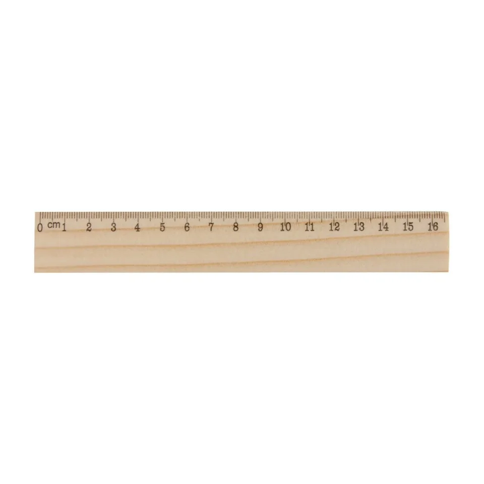 Riglă Onesix, lemn de pin, 16 cm