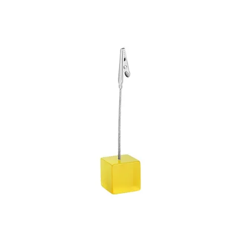 Suport cool pentru notițe Compton, cu clemă, galben