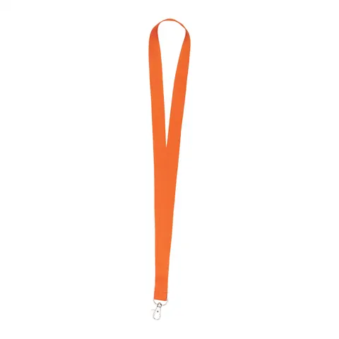Șnur pentru ecuson cu carabină, 20 x 500 mm, portocaliu