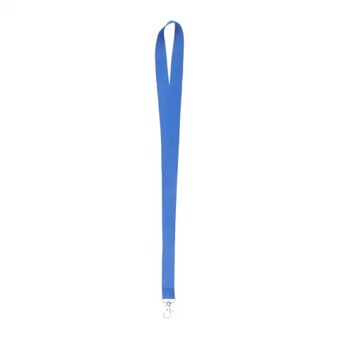 Șnur pentru ecuson cu carabină, 20 x 500 mm, albastru deschis