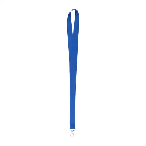 Șnur pentru ecuson cu carabinieră, 20 x 500 mm, albastru