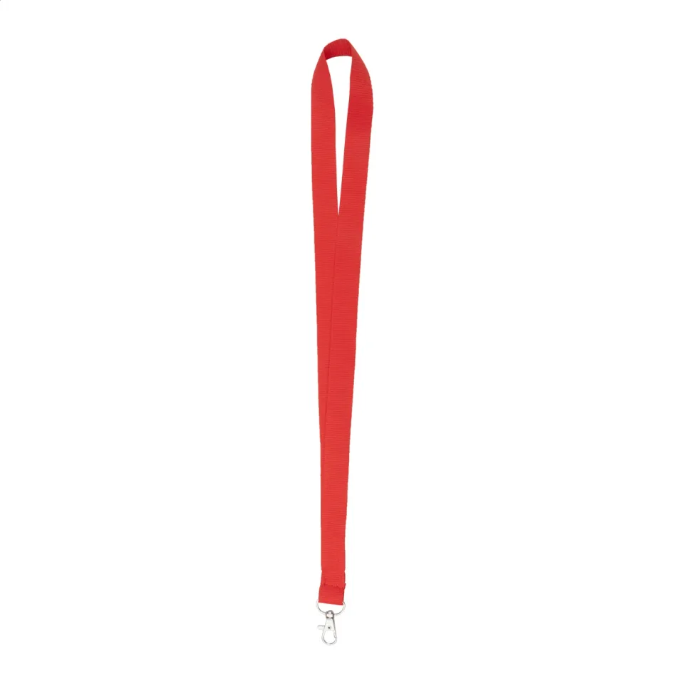 Șnur pentru ecuson cu carabinieră, 20 x 500 mm, roșu