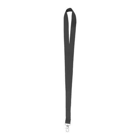 Șnur cu carabinieră pentru ecuson, 20 x 500 mm, negru