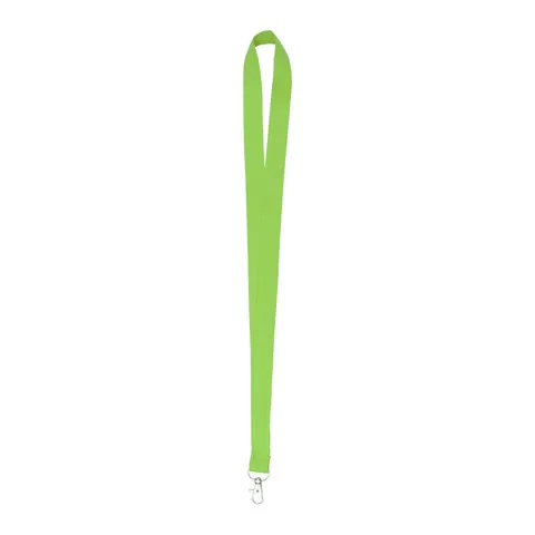 Șnur pentru ecuson cu carabină, 20 x 500 mm, verde deschis