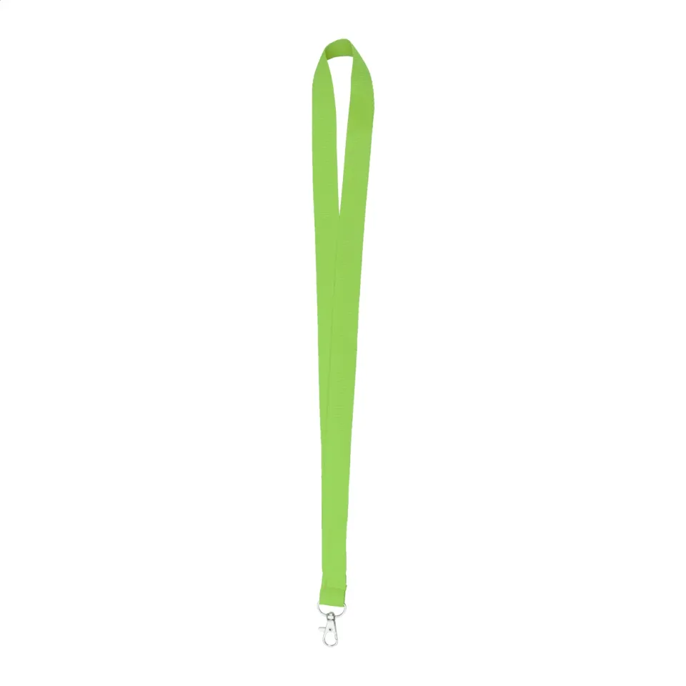 Șnur pentru ecuson cu carabină, 20 x 500 mm, verde deschis