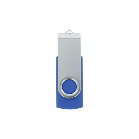 Stick USB Flash Drive Swivel, USB 2.0, 16 GB, nebranduit, albastru