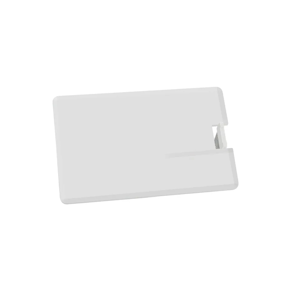 Stick USB Credit Card, USB 2.0, 8 GB, fără logo, alb