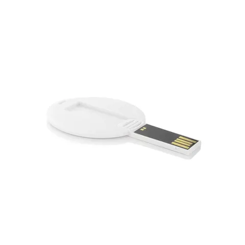 Stick USB Disc Card, USB 2.0, 16 GB, fără logo, alb