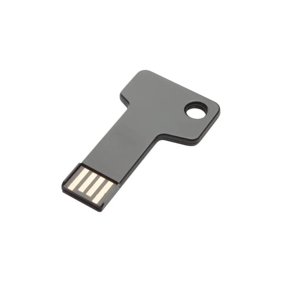 Stick USB flash key, USB 2.0, 8 GB, în formă de cheie, negru