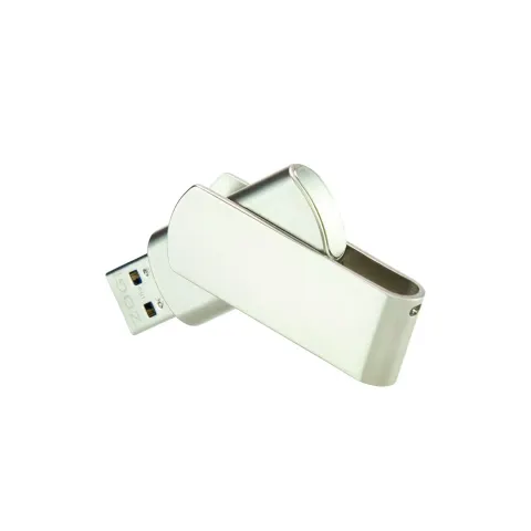 USB Flash Drive Premium, USB 2.0, 16 GB, metal, argintiu