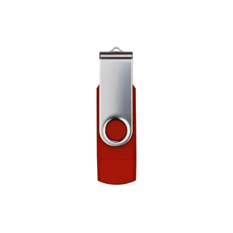 Stick USB rotativ, USB 3.0, 16 GB, Type-C OTG, roșu